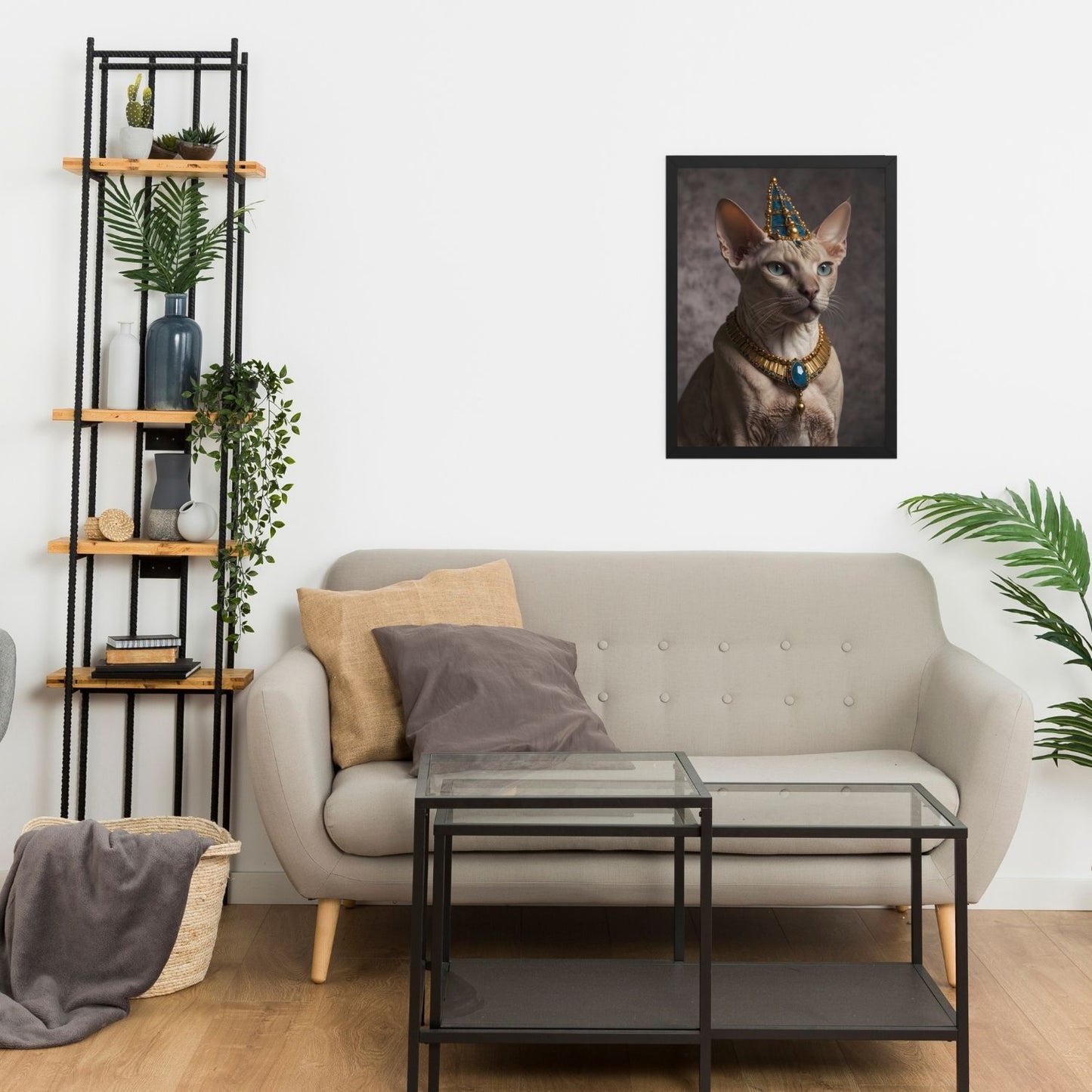 Œuvre murale Chat Sphynx Royal