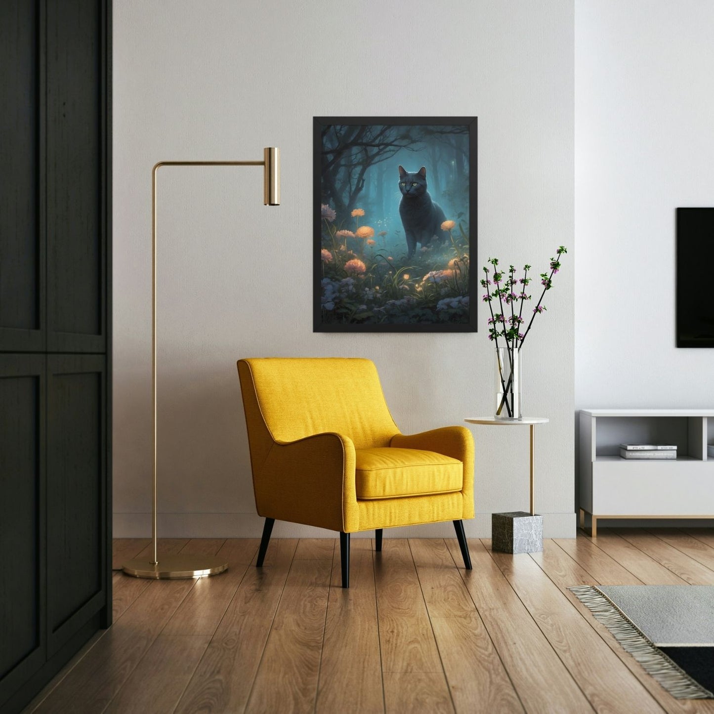 Art mural Chat Mystique