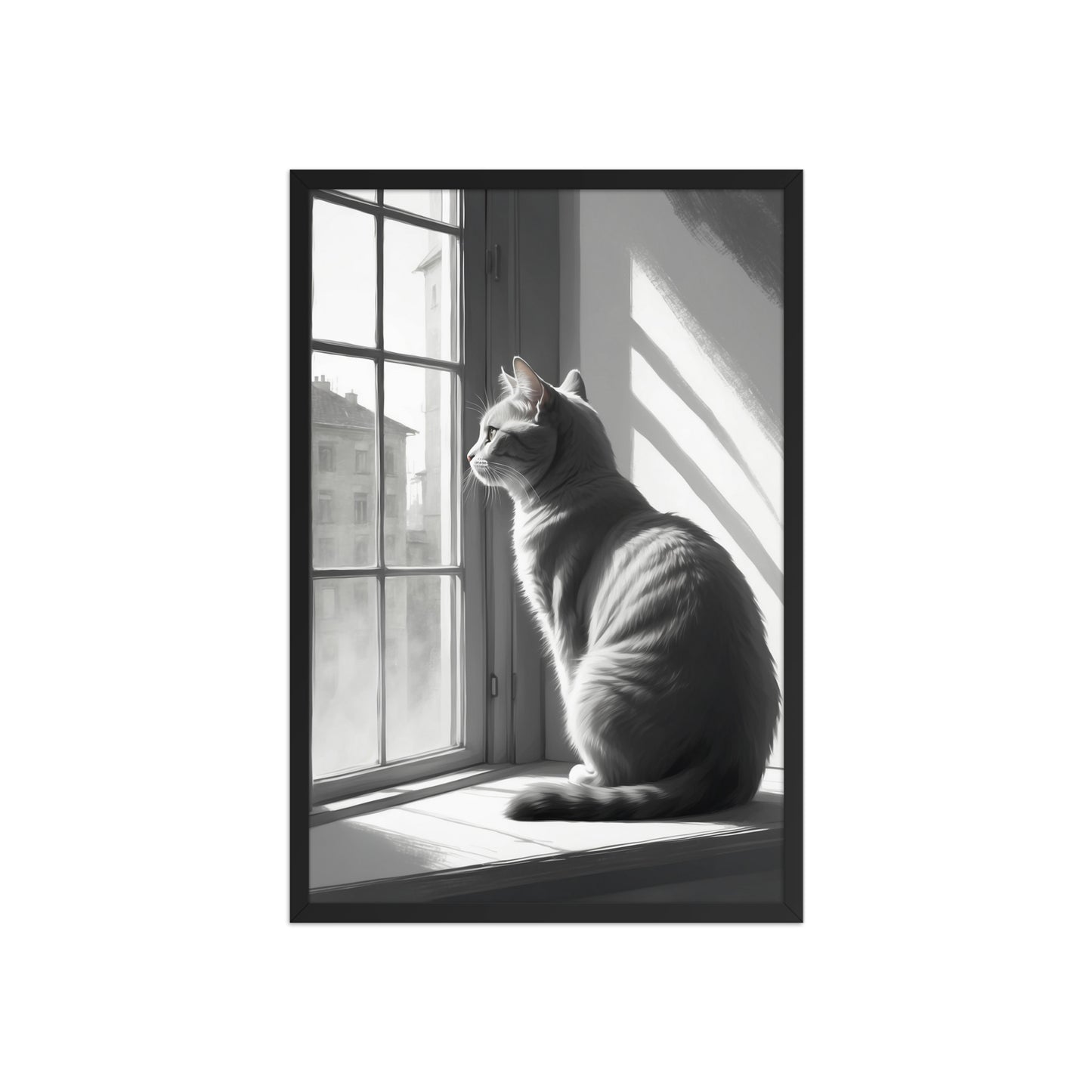 Tableau Chat Contemplatif