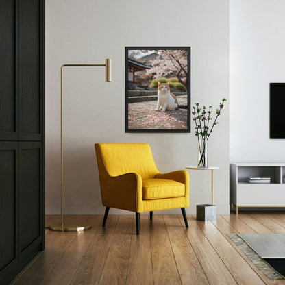 Art mural Chat Printanier
