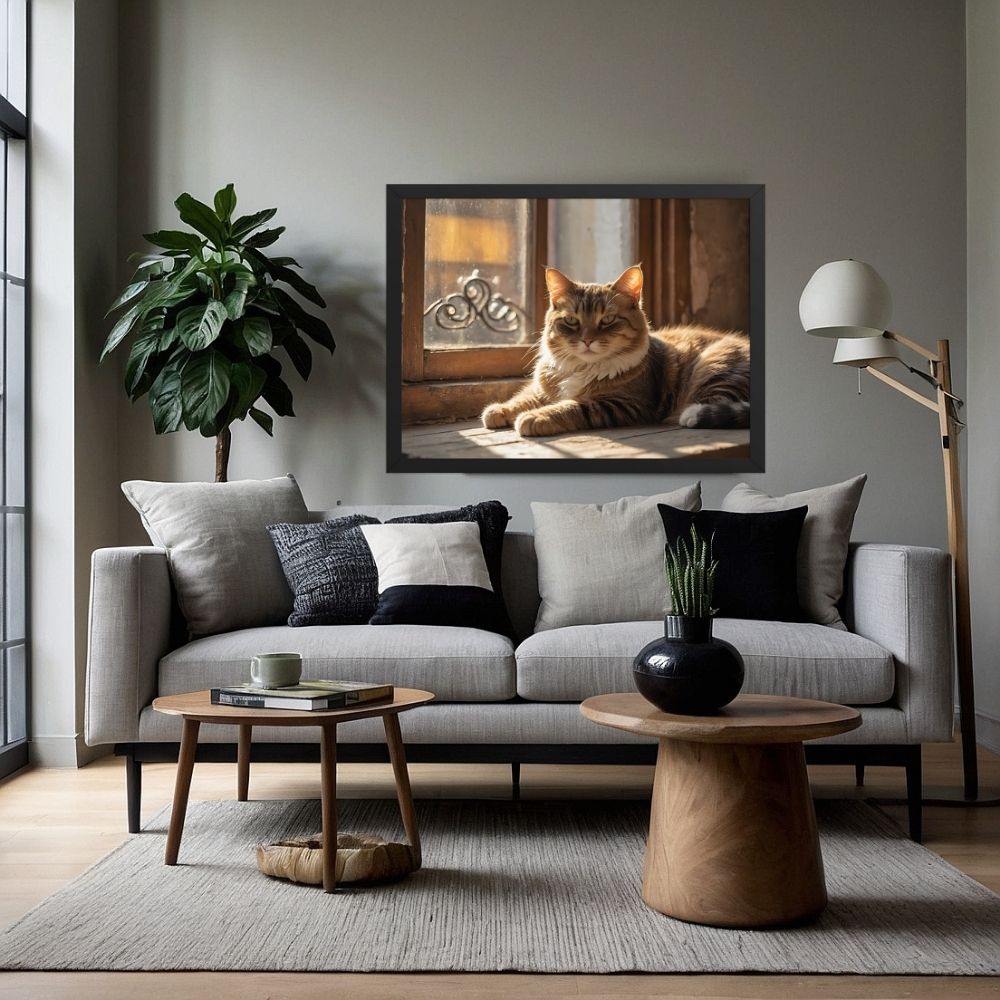 Art mural Chat Apaisé