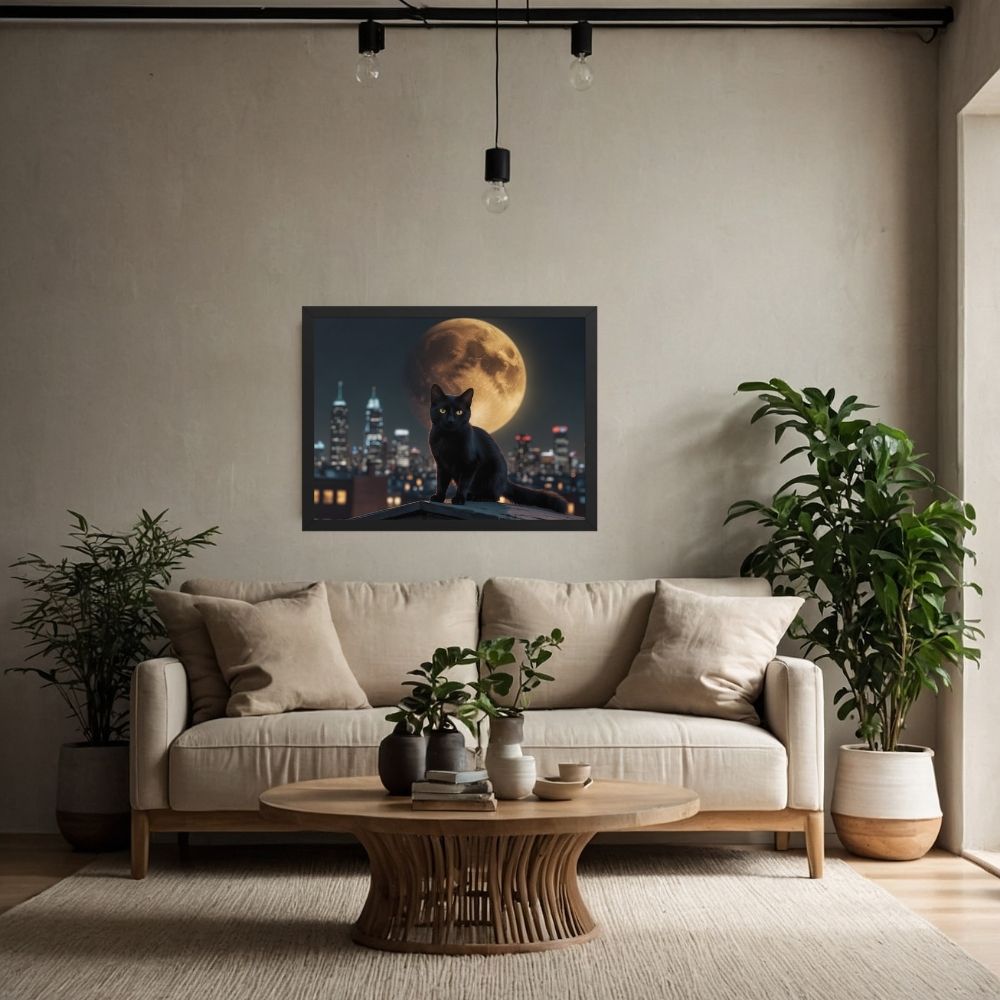 Cadre mural Chat Urbain Mystique 