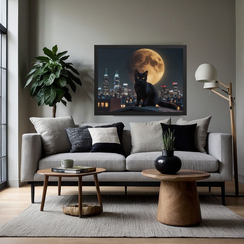 Art mural Chat Urbain Mystique 
