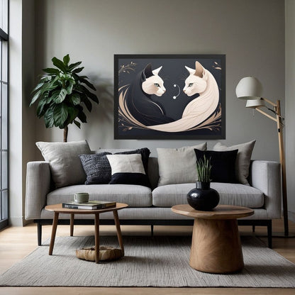Art mural Chat Moderne