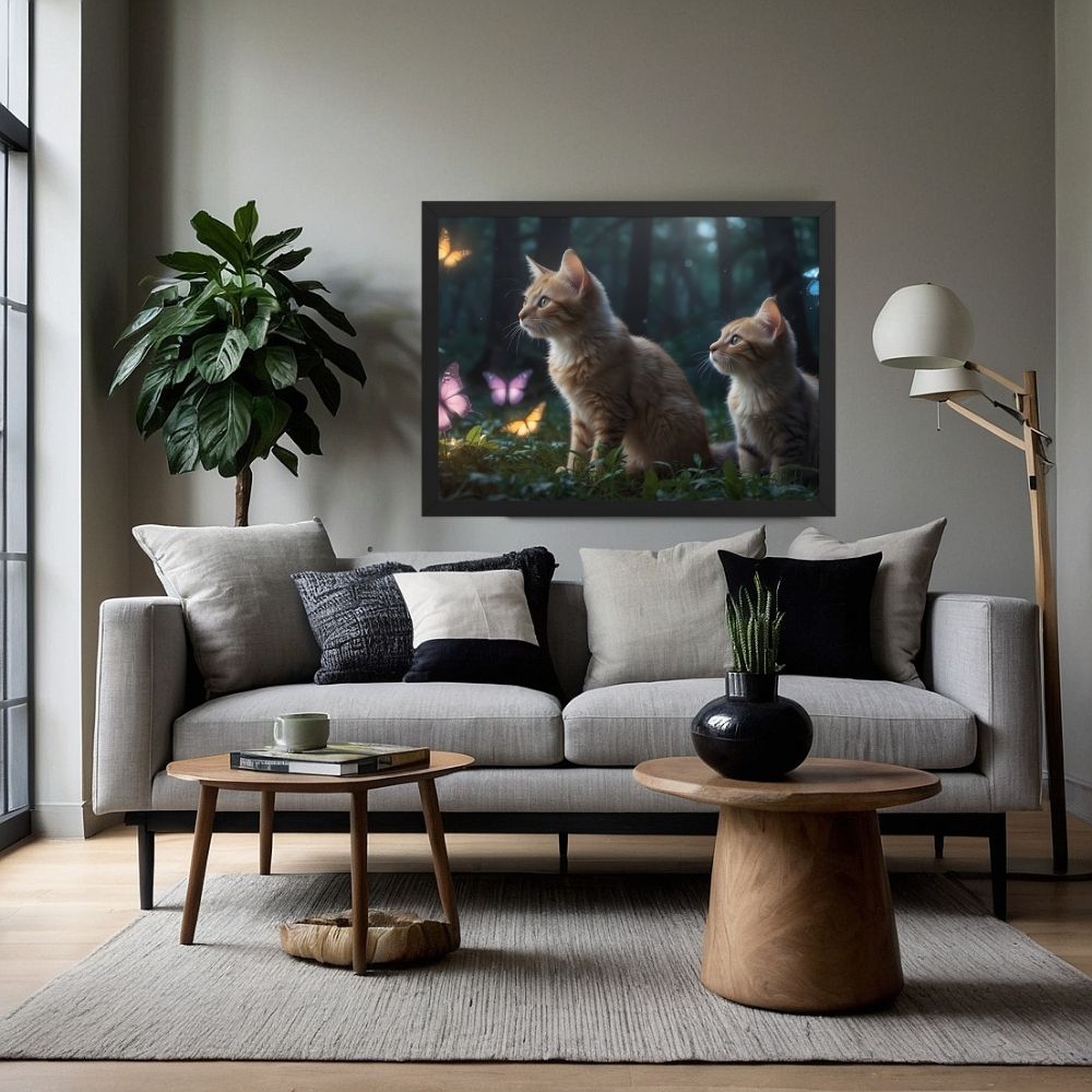 Art mural Chaton Féérique