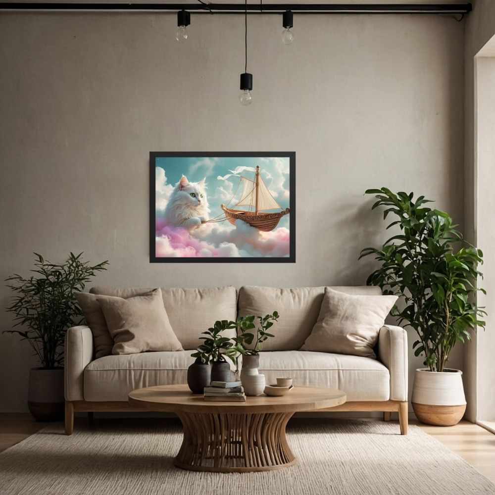 Cadre mural Chat Navigateur