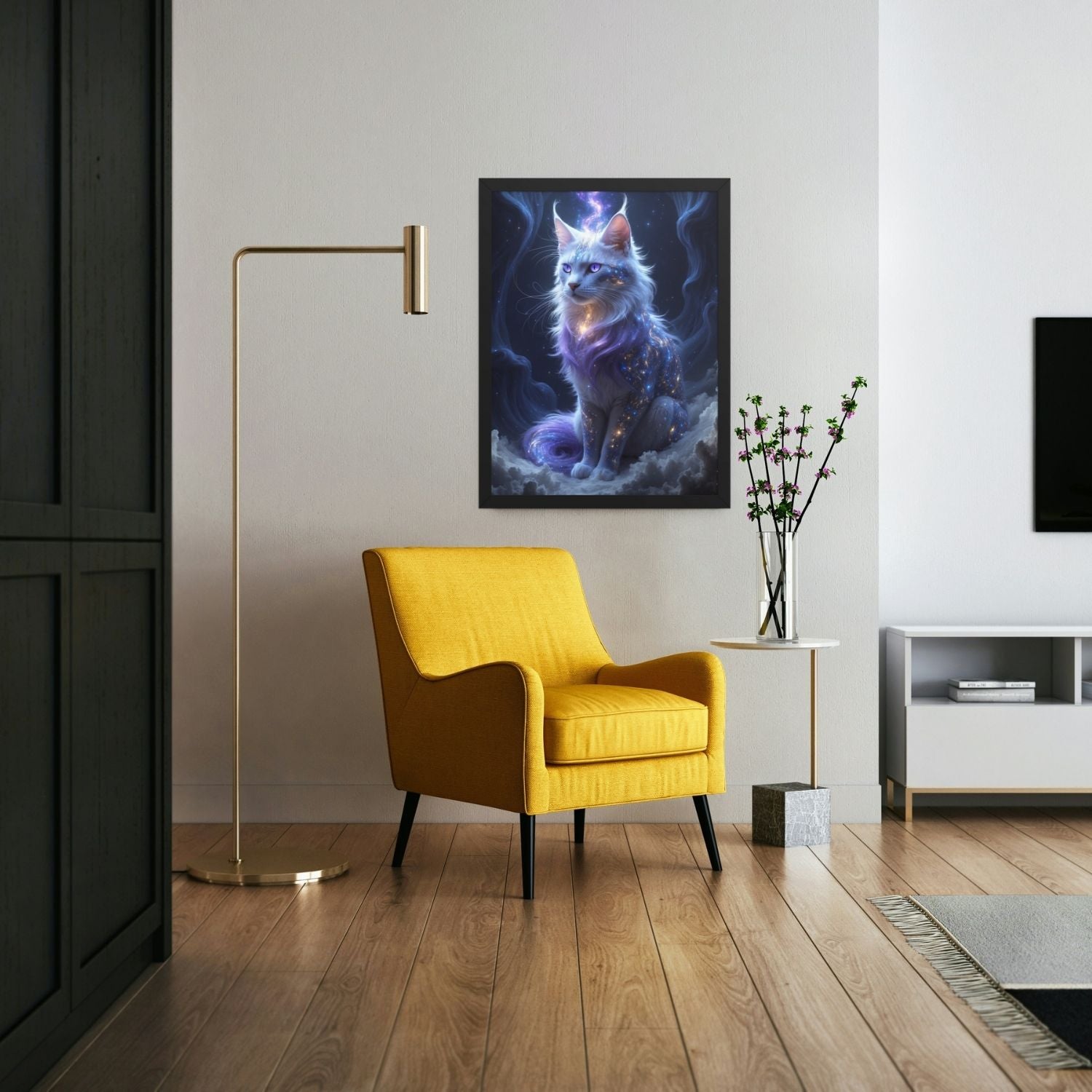 Art mural Chat Astral