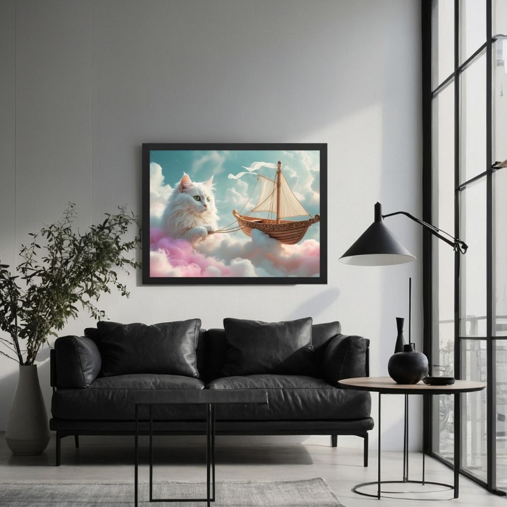 Œuvre murale Chat Navigateur