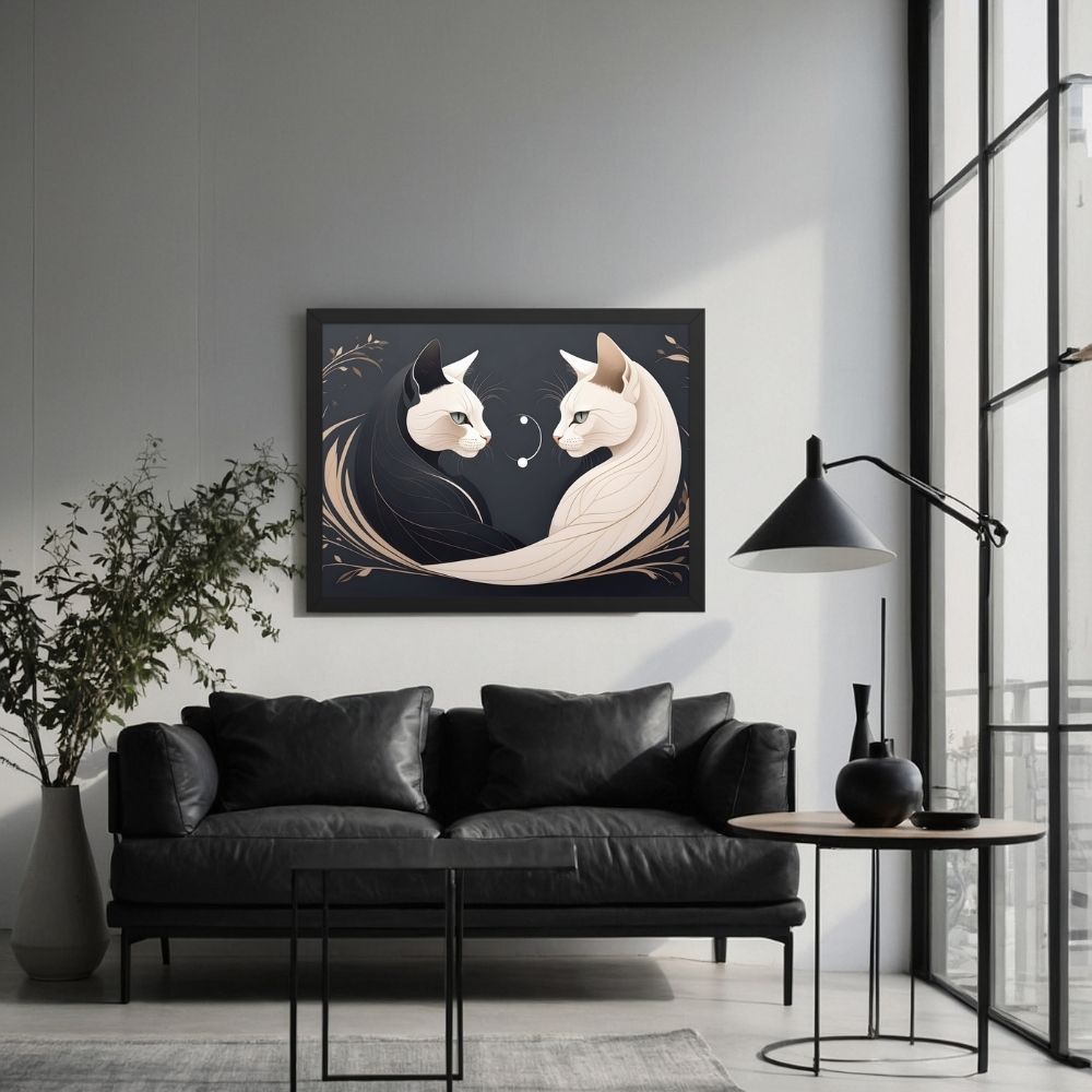 Œuvre murale Chat Moderne