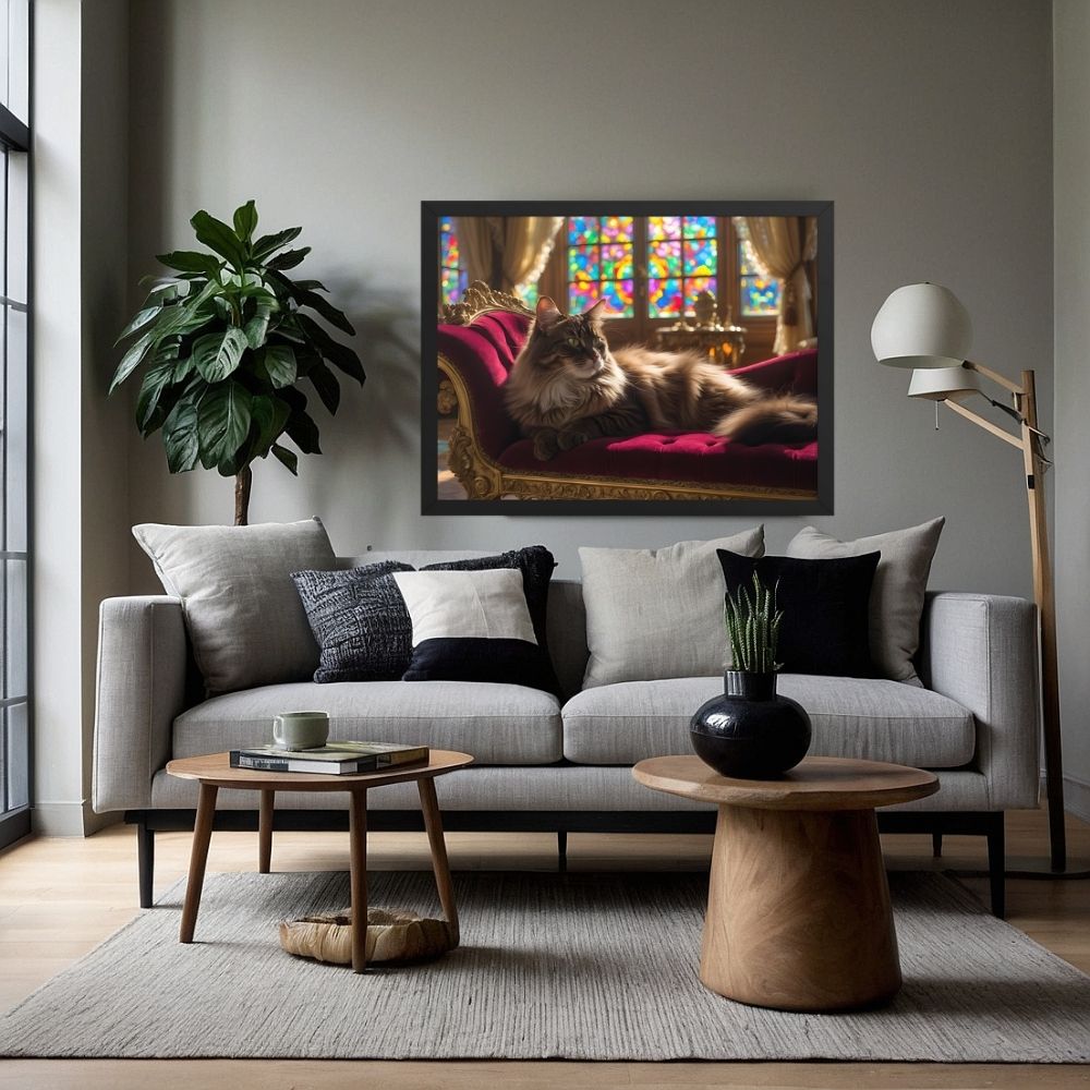 Art mural Chat Royal