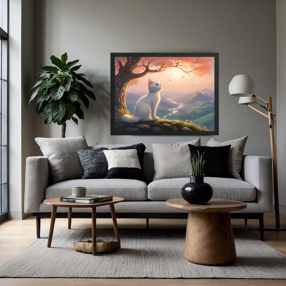 Art mural Chat Paisible