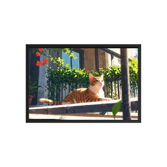 Tableau Chat Rayonnant