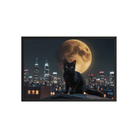 Tableau Chat Urbain Mystique 