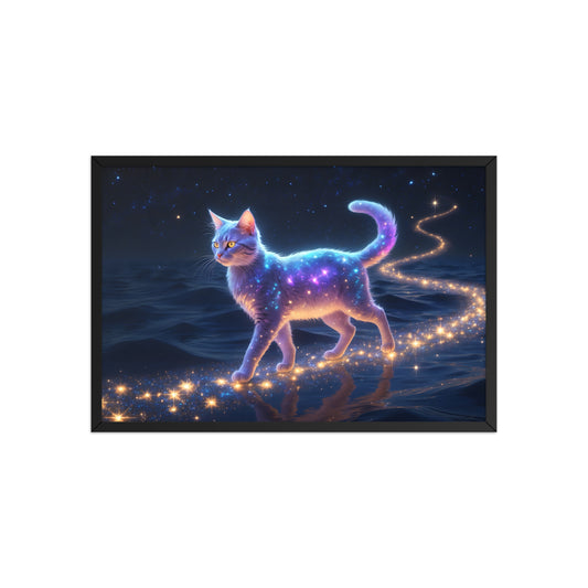 Tableau Chat Cosmique Fantastique 