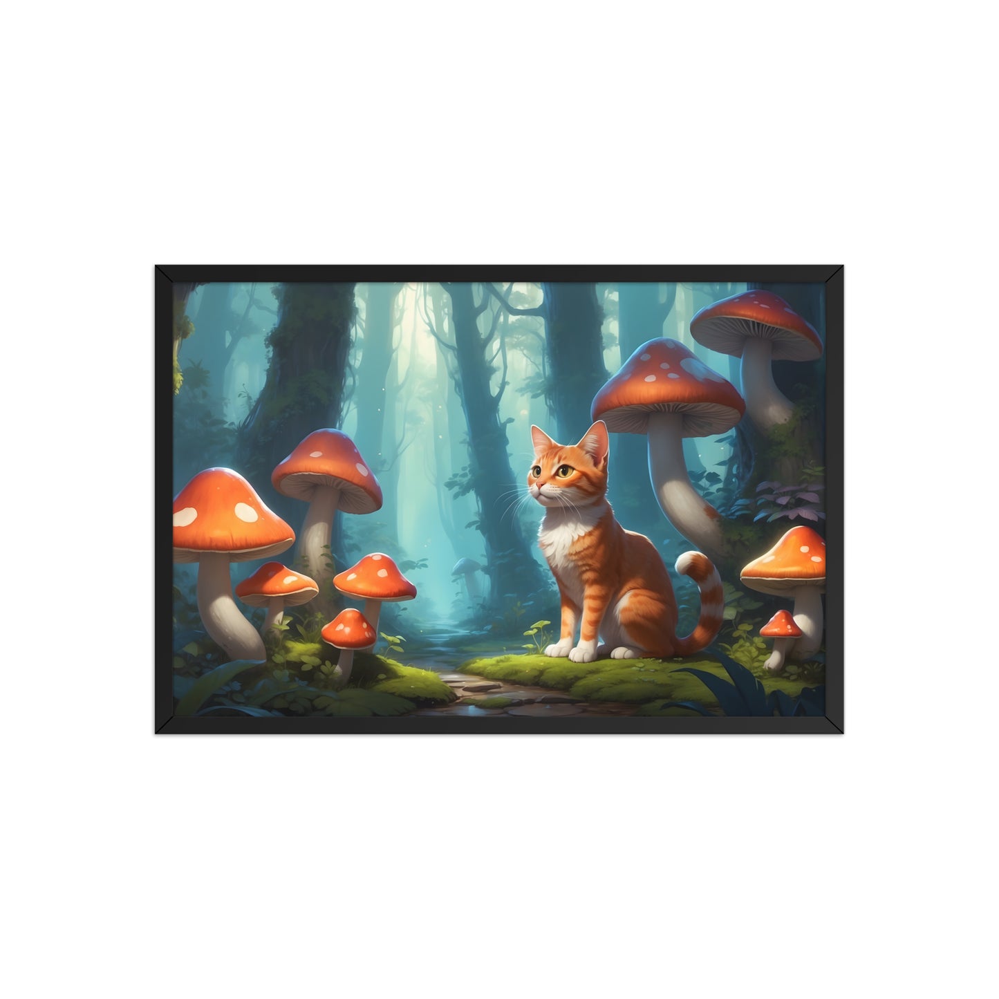 Tableau Chat Forêt