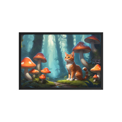 Tableau Chat Forêt