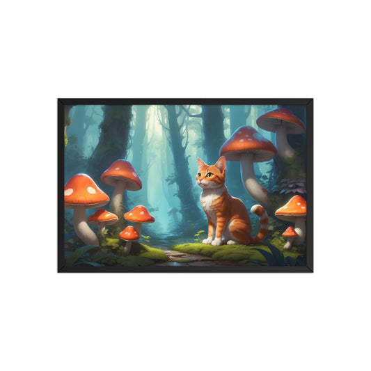 Tableau Chat Forêt