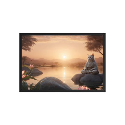 Tableau Chat Méditatif